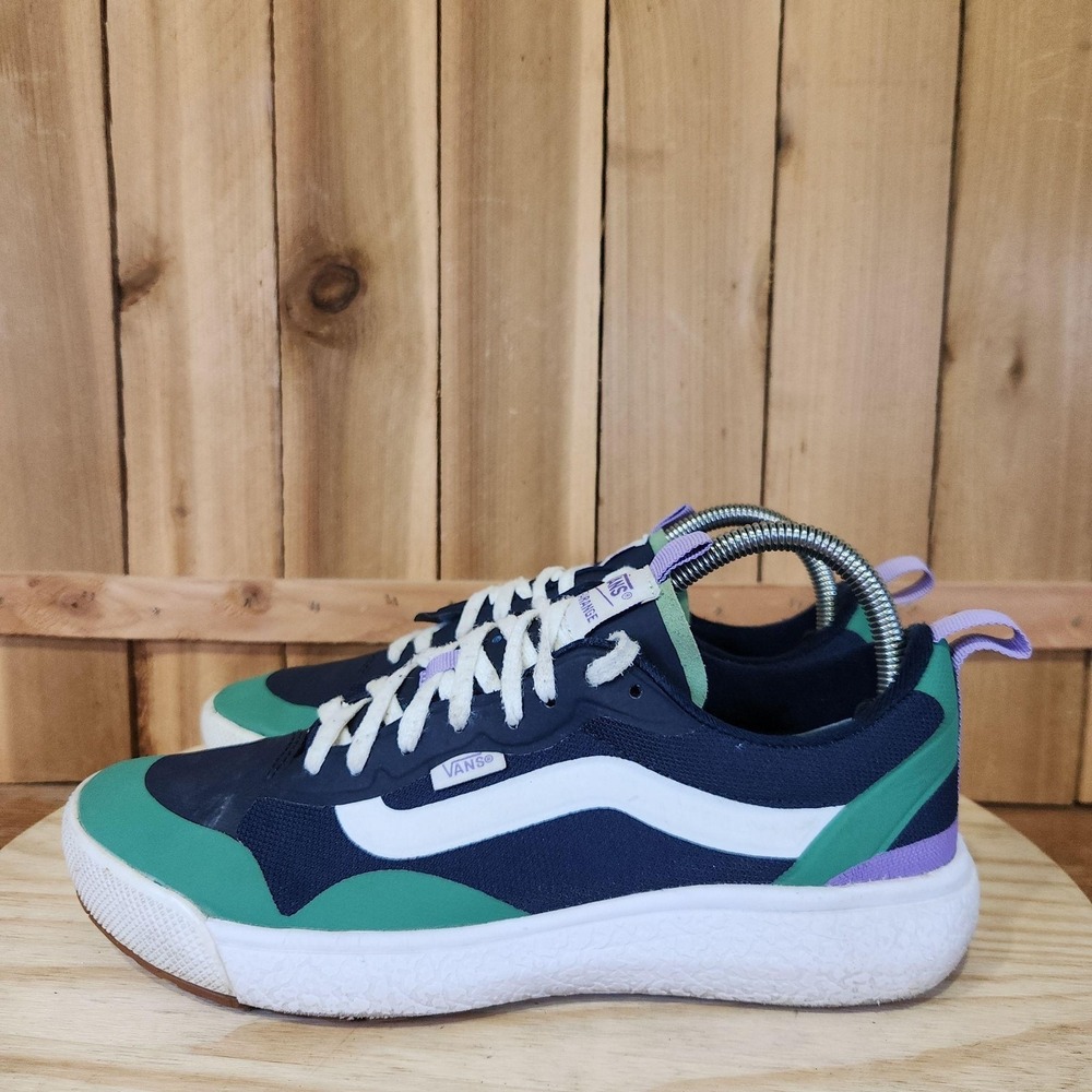 Vans UltraRange EXO SE Shoes Womens 9 Blue Green Casual Skateboarding Sneakers